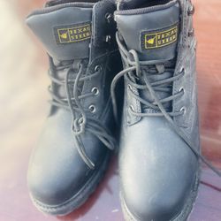 Texas Steer Steel Toe Boots
