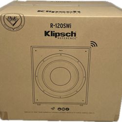 Klipsch R-120SWi 230W 12" Wireless Subwoofer with Digital Amplifier Factory Sealed