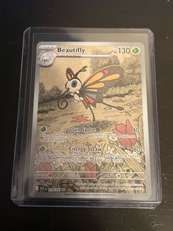Pokemon Beautifly 219/217 Ascended Heroes Illustration Rare Holo Near Mint