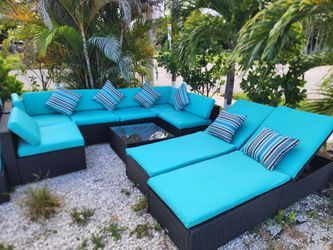 outdoor furniture patio set Sunbrella upholstery