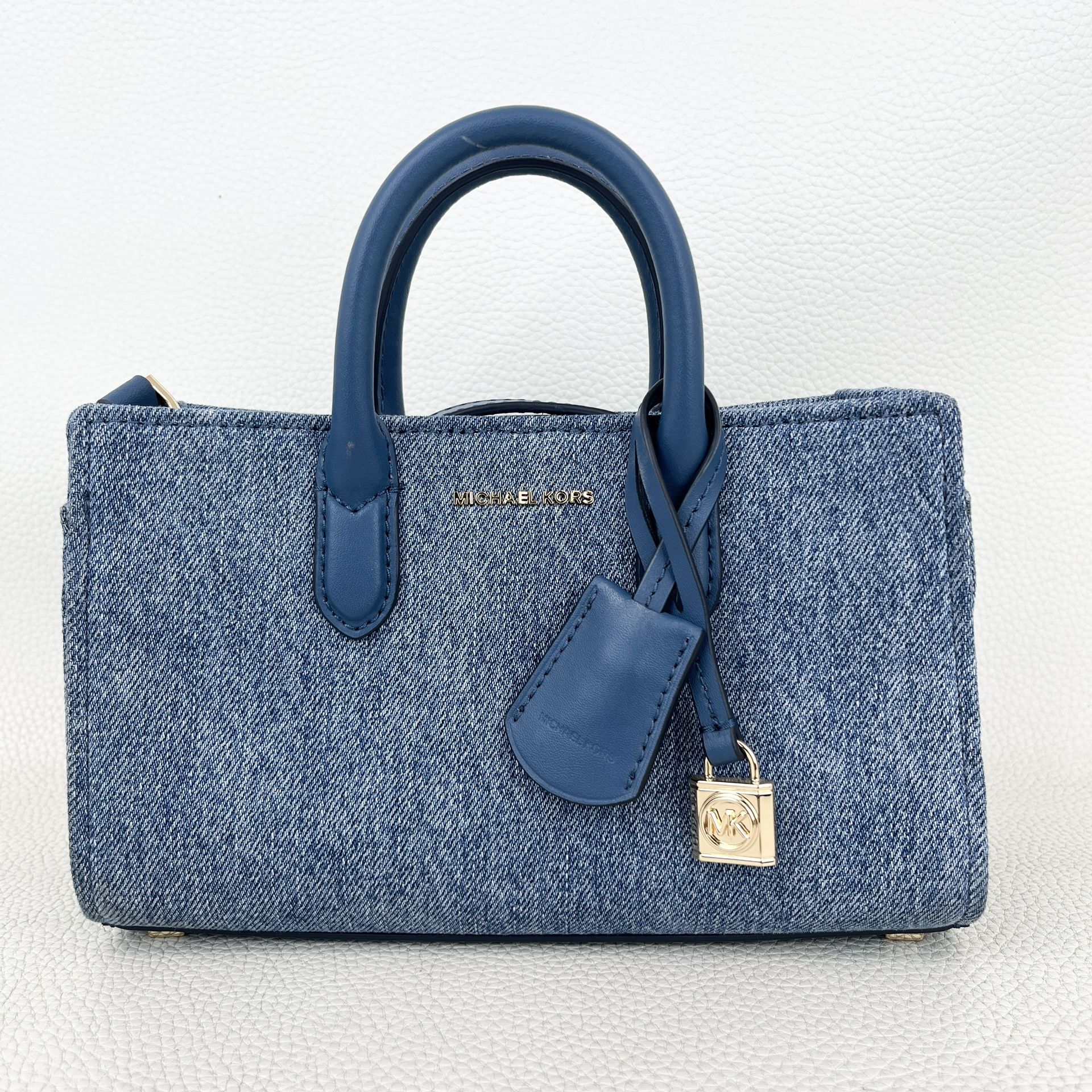 Michael Kors Denim Scarlett Crossbody Tote