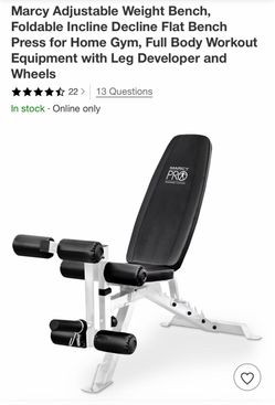 Marcy pro adjustable weight bench