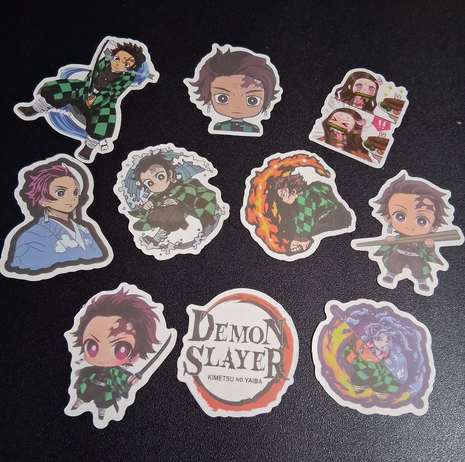 New Demon Slayer Stickers, measure 2.5" (10 pcs small stickers)
