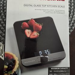 KitchenAid 11lb Digital Glass Top Kitchen and Food Scale