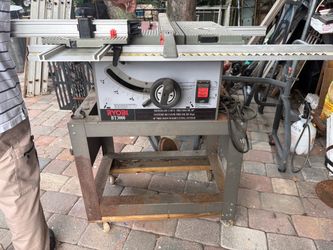 Ryobi sliding table saw with router slot