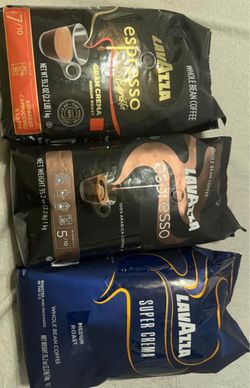 Lavazza while bean coffee