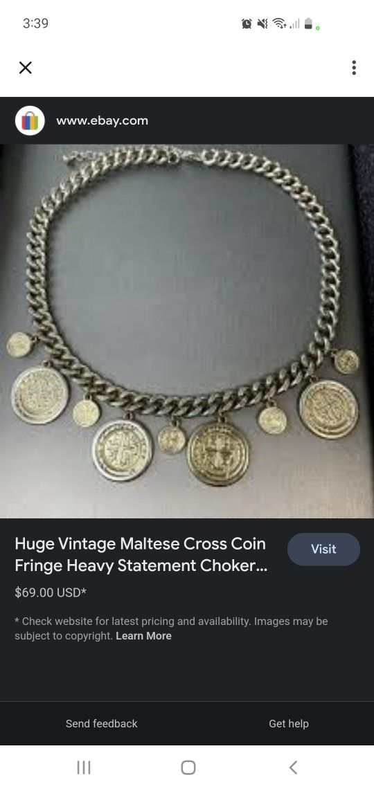 Vintage Maltese Choker