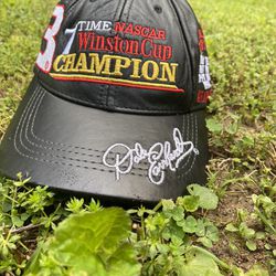 Vintage Dale Earnhardt 3 Leather Hat 7 Time NASCAR Winston Cup Champion NWT