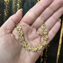 14k FLOWER BRACELET 