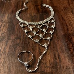 Bracelet With Attached Ring 