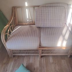 Retro/Vintage Bamboo Couch