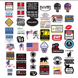 Funny Stickers for Tool Box, Cooler, & More  (100 Pcs) 