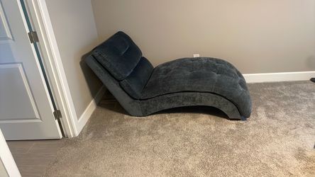 Tufted Microfiber Chaise Lounge Chair