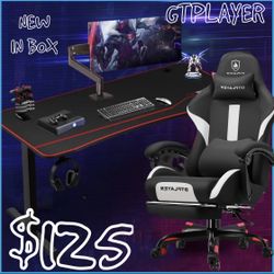 GTRACING GAME CHAIR DESK BUNDLE NEW 