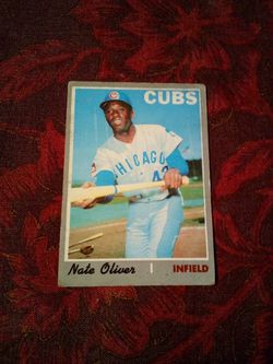 Vintage 1970 Topps baseball/Nate oliver-chicago Cubs/card #223