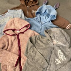 Big kid jackets and hoodies bundle