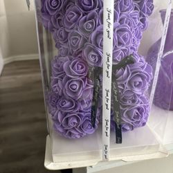 Handcrafted Rose Teddy Bear Gift Box 