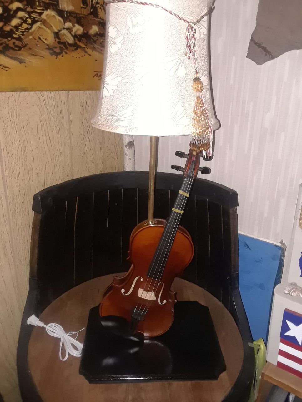 Hand crafted Violin lamp