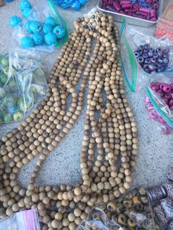 Beads Wooden Vintage Beads from India $8 a Strand