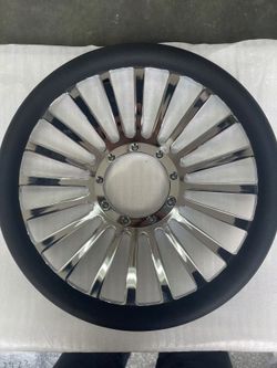 9 Bolt Steering Wheel Chrome Black Universal