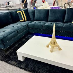 Liquidation Sale Now👍Beautiful Black Sofa Furniture Sectional Available 50% Off Only $799