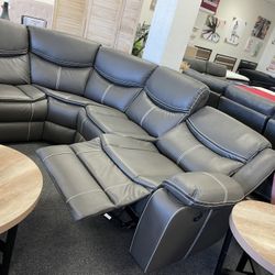 Sectional With Electrical Reclining Seats