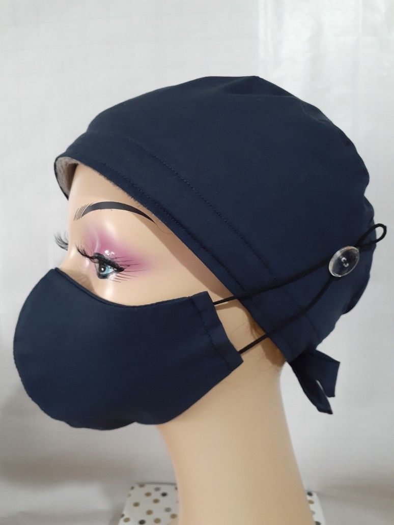 Surgical Scrub Caps Set With Sweatbands Doctors Scrub Cap Nurses Scrub Hats Chef Scrub Cap Head Wraps