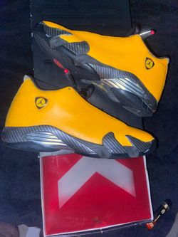 Jordan 14 yellow Ferraris