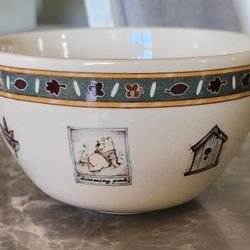 Disney Winnie The Pooh Hundred Acre Woods Friends Cereal Soup Bowl 6"x3.75"