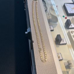 Two Tone Cuban Necklace 