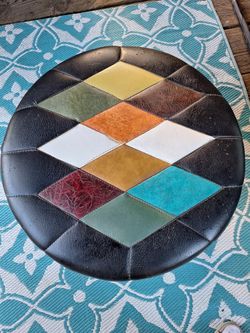 Brothers Furniture Vintage Wiskey Barrel Ottoman And 2 Whiskey Barrel End Tables 