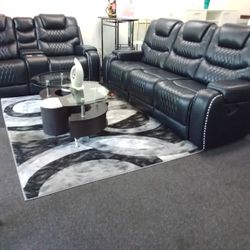 🎊🎉LIQUIDATION SALE 🎈‼️SOFA & Loveseat RECLINERS  LEATHER GEL,