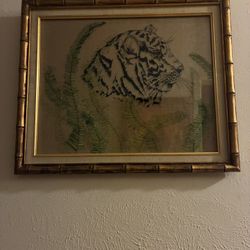 Bamboo Frame  Painting 