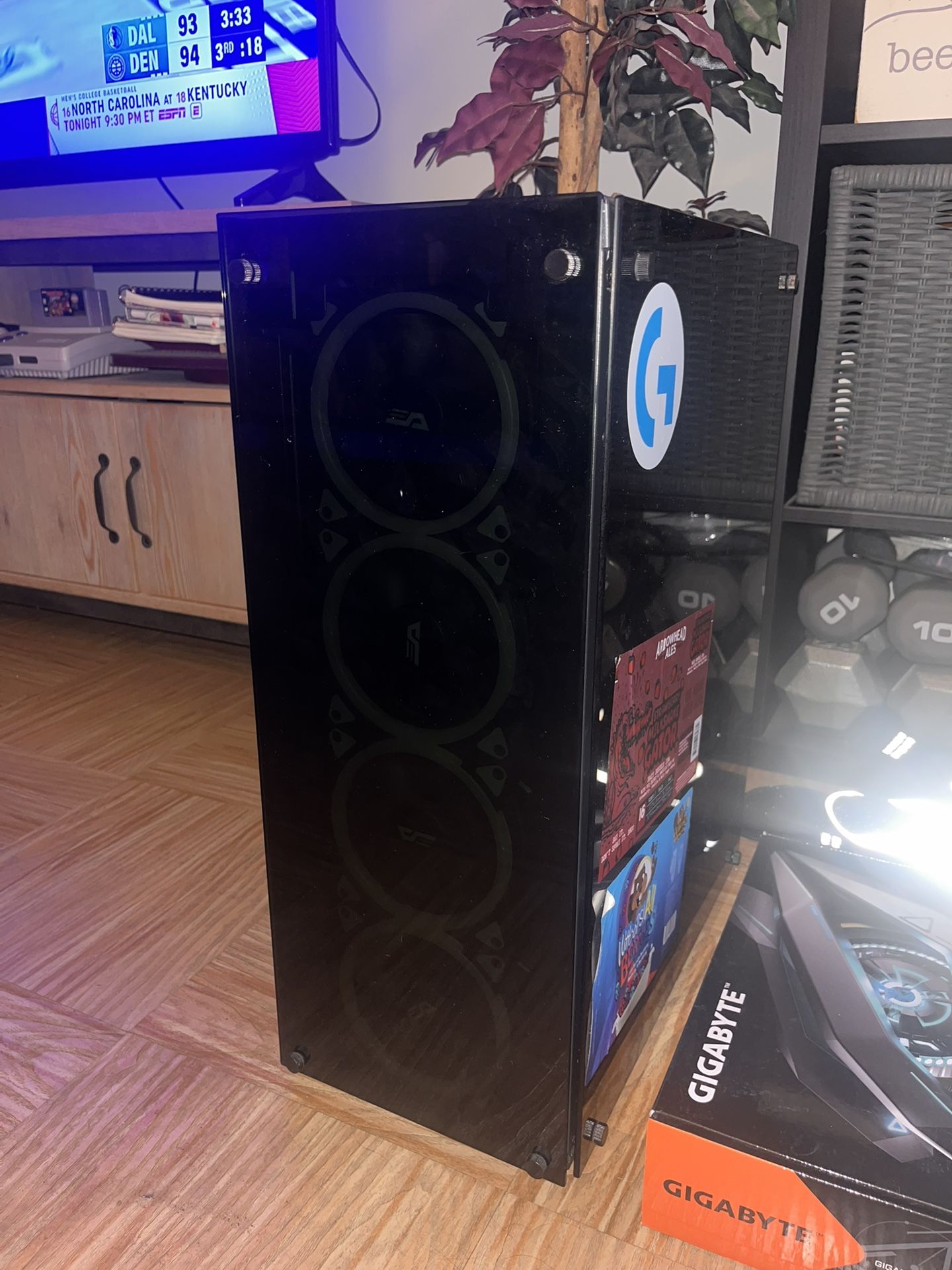 PC Build Tower / Case for Gaming PC (black)