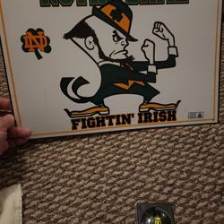 Notre Dame Metal Sign