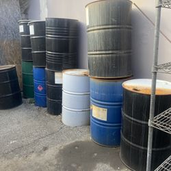 55 Gallon Tin Barrel 