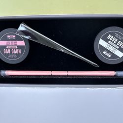 NOVO OVO Non-Sticky Polygel Nail Kit - Pink & White Set (New)