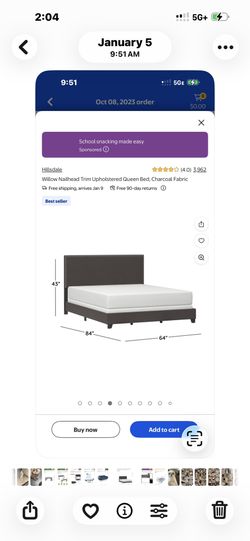 Queen Headboard and Frame