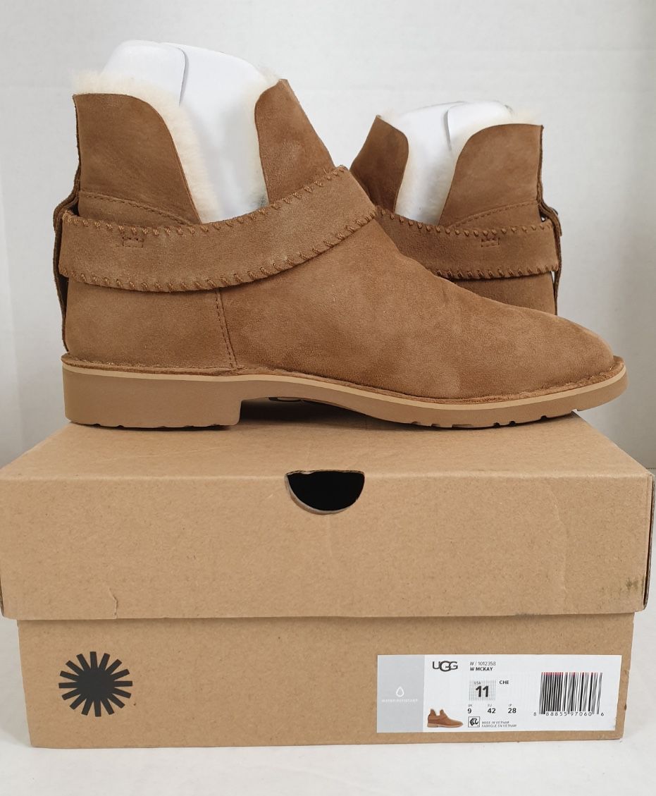 New UGG Womens McKay Boots  Chestnut, 11