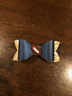 Los Angeles Rams football handmade bow