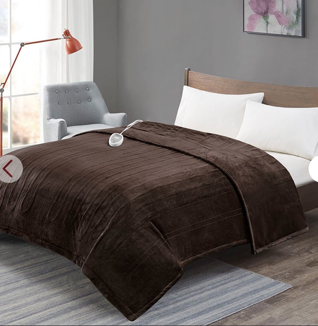 Degrees Of Comfort Electric Blanket Full Size | Single Control With Auto Shut Off | Micro Plush | Heated Blanket For Bed | Machine Washable | UL Certi