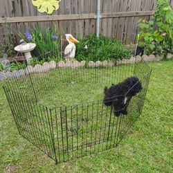 Used Foldable Metal Dog Exercise Pen