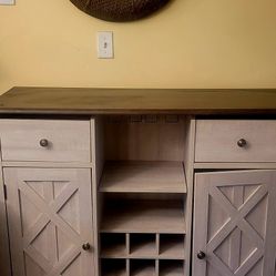 Bar Cabinet And Mirror