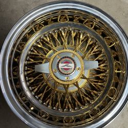 13X7   72 Spoke Center Gold Cross lace Zeniths 