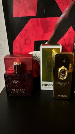 Versace Eros Flame And 1 Million Gold Rabanne