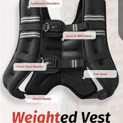 NEW 16 lb Sand-Filled Weighted Vest – Walking / Running / Summer Training