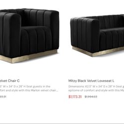 Big Modern Black Chair