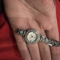 Women’s Castyle Rhinestone Silver Watch
