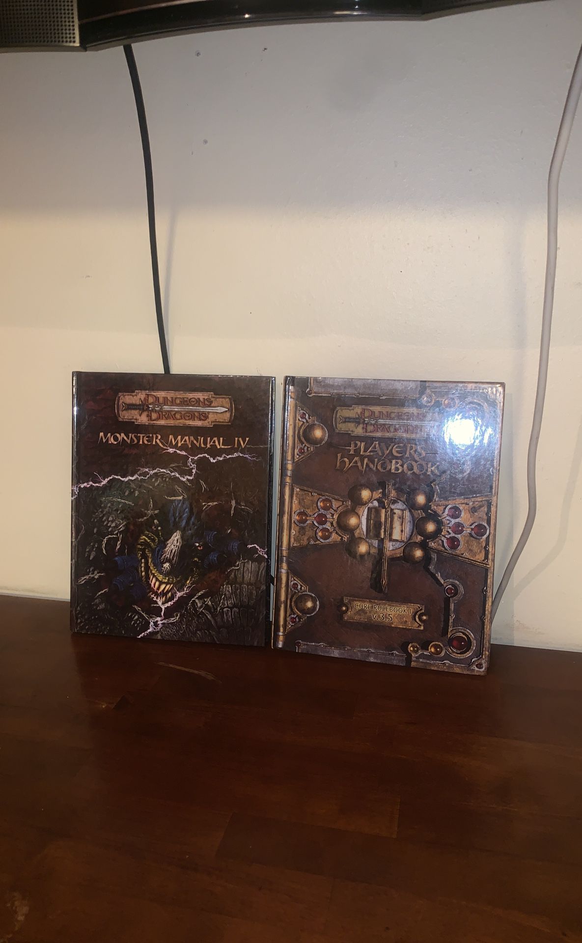 D&D players handbook and monster manual