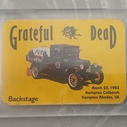 Grateful Dead Backstage Pass